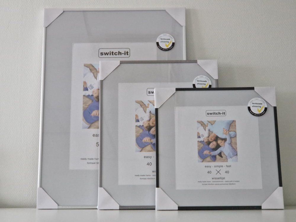 14.121 W Switch-it S Aluminium Changeable Frame Matte Black