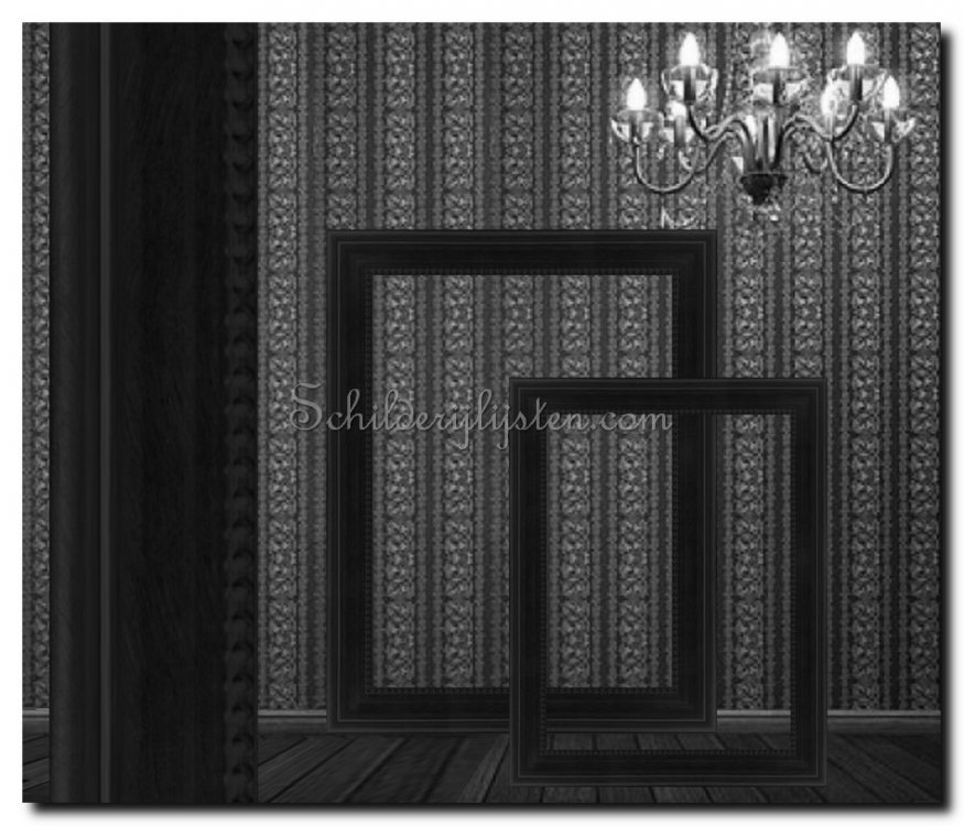 193b Painting frame Bourbon-Parma Black