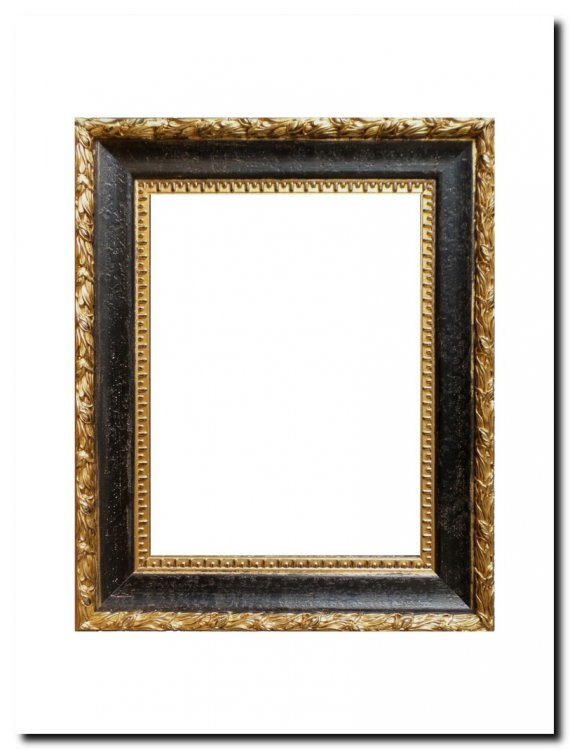 195-044 Painting frame Bernadotte Antiquegold-black