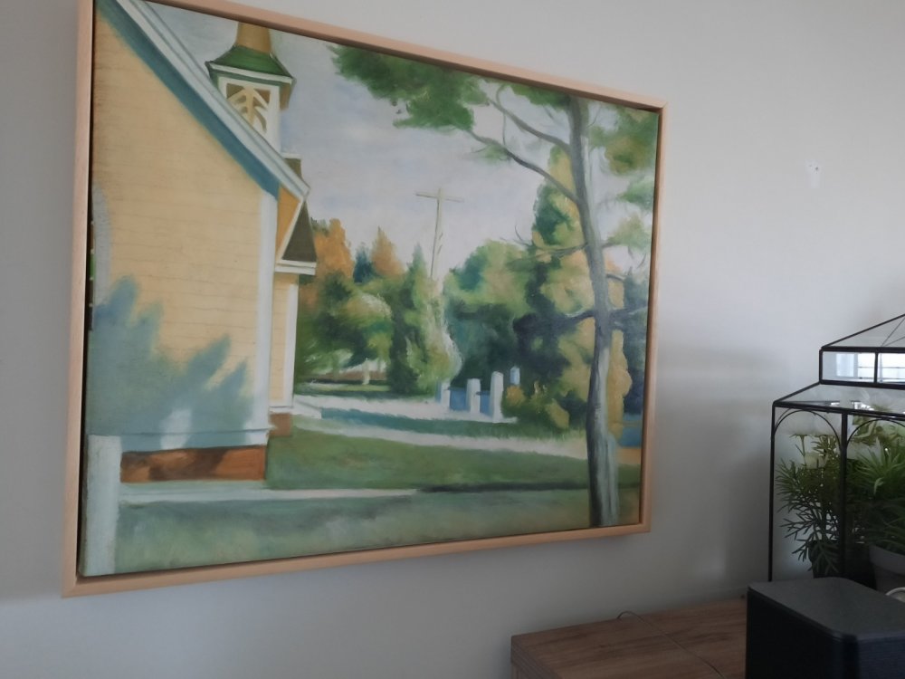 bakbl Floating Frame Natural Wood 4 cm