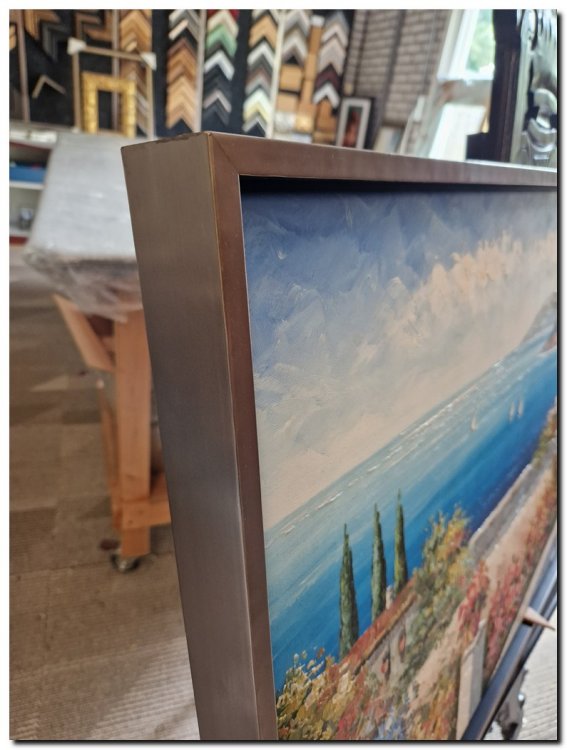 Baklijst Industrieel Pewter outlet 60x120 cm