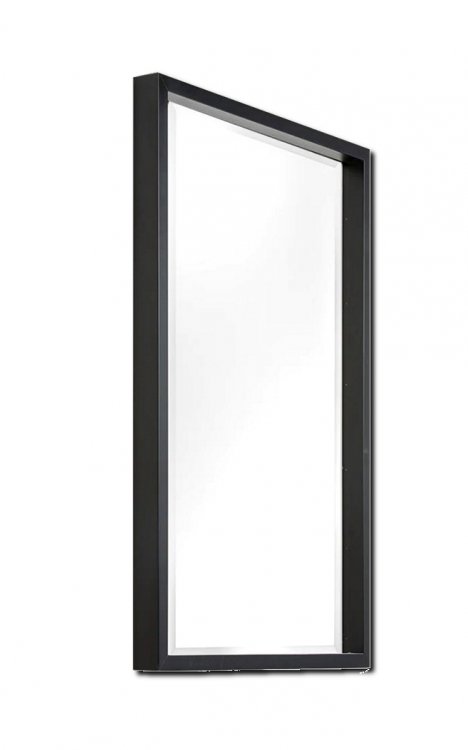 Baklijst zwart outlet 60x120 cm