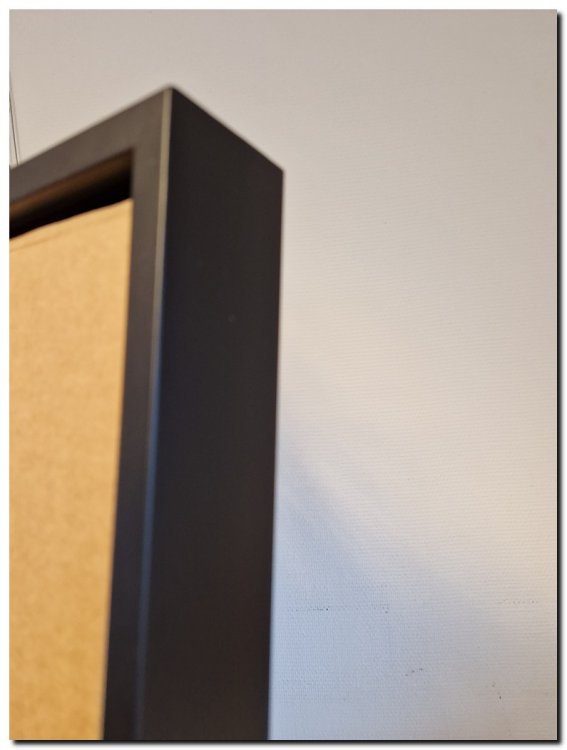 Baklijst zwart outlet 60x120 cm