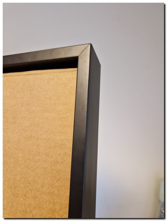 Baklijst zwart outlet 60x120 cm