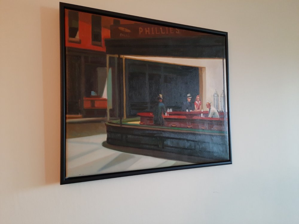 bakazw Matte Black Floating Frame 4 cm