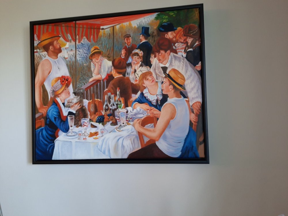 bakazw Matte Black Floating Frame 4 cm