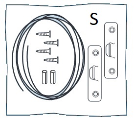 Doe-het-zelf Ophangbeugels met staalkabel DIY Painting Hanging Set