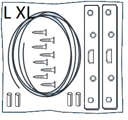 Doe-het-zelf Ophangbeugels met staalkabel DIY Painting Hanging Set