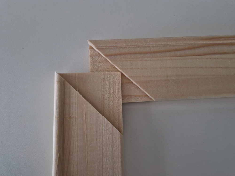 iSpie65 Pakket TLXXL 95-200 Complete DIY Set incl. Hanging Brackets for Wide Stretcher Frame 65 mm with Centre Bar up to 95 × 200 cm