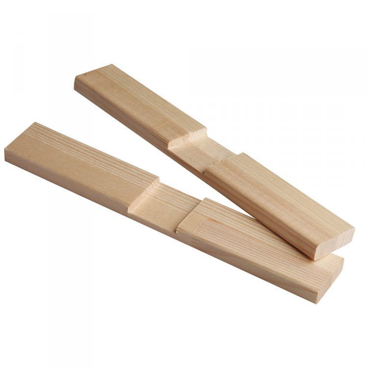 sKrs65icmk51-99 Cross (center bars) 65 mm — non-standard lengths 51–99 cm, notched