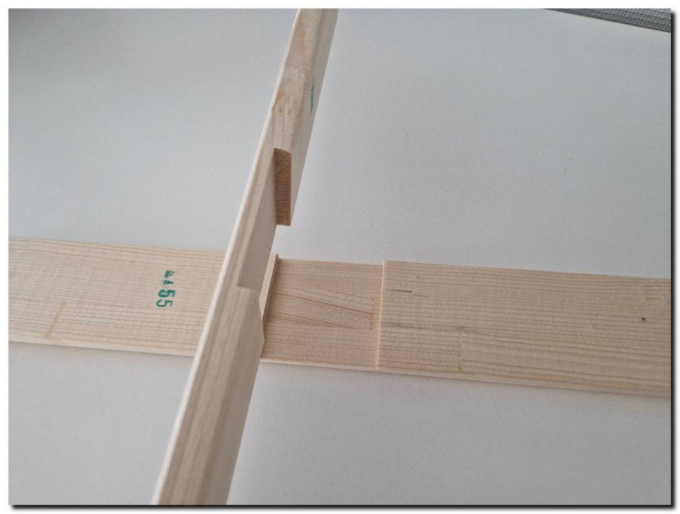 jSpie65 Pakket krs 160-160 Complete DIY Set incl. Hanging Brackets for Wide Stretcher Frame 65 mm with Cross Bars up to 160 × 160 cm