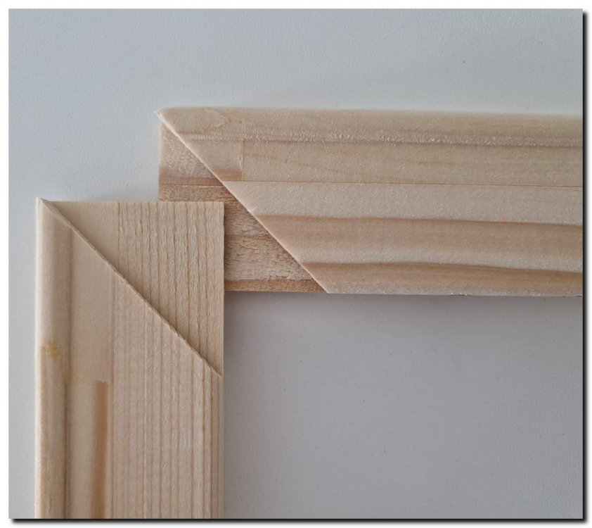 aSpie45 Pakket 20-50 Complete DIY set for 45mm stretcher frame incl. hanger until 50x100cm