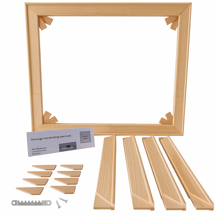 aSpie45 Pakket 20-50 Complete DIY set for 45mm stretcher frame incl. hanger until 50x100cm