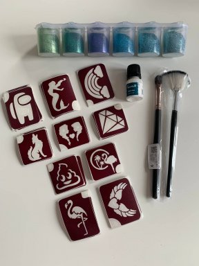 Startpakket Glittertattoo Startpackage glittertattoos