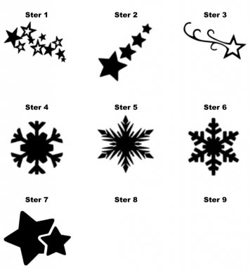 Sterren glitter Stars glitter
