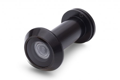273143 Door viewer viewing angle 200° Ø 14 mm 35-55 mm fire resistance 30 minutes solid brass black
