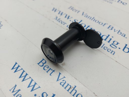 273143 Door viewer viewing angle 200° Ø 14 mm 35-55 mm fire resistance 30 minutes solid brass black