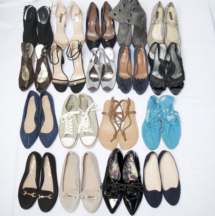 Summer shoes mix. 25 kg Summer mixed shoes - grade A + CR