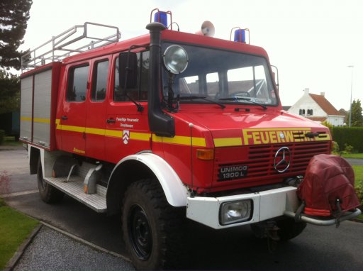 ZU016 - Unimog U1300L LF8 Brandweerwagen Unimog U1300L LF8 extended doublecab with fast axles (100 km/h)