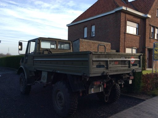 Z8990 - V23291 Unimog U1350L Belgian army, close to new, only 19600 km
