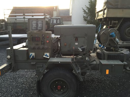 vkgenset1001 Belgian military generator set - 12.5 kVA - 5300 hours