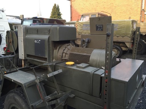 vkgenset1001 Belgian military generator set - 12.5 kVA - 5300 hours