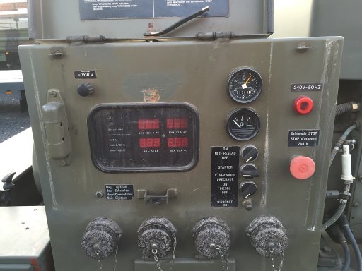 vkgenset1001 Belgian military generator set - 12.5 kVA - 5300 hours